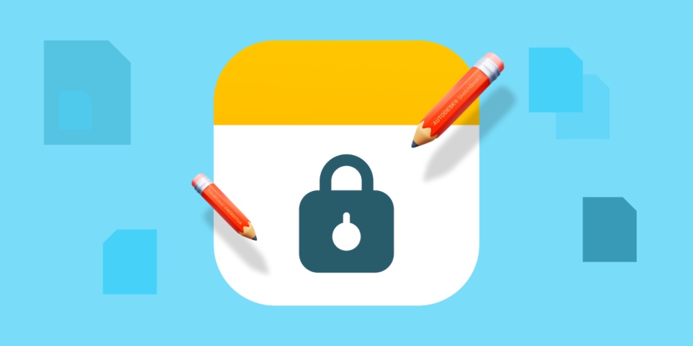 رمز گذاشتن روی یادداشت های برنامه Notes