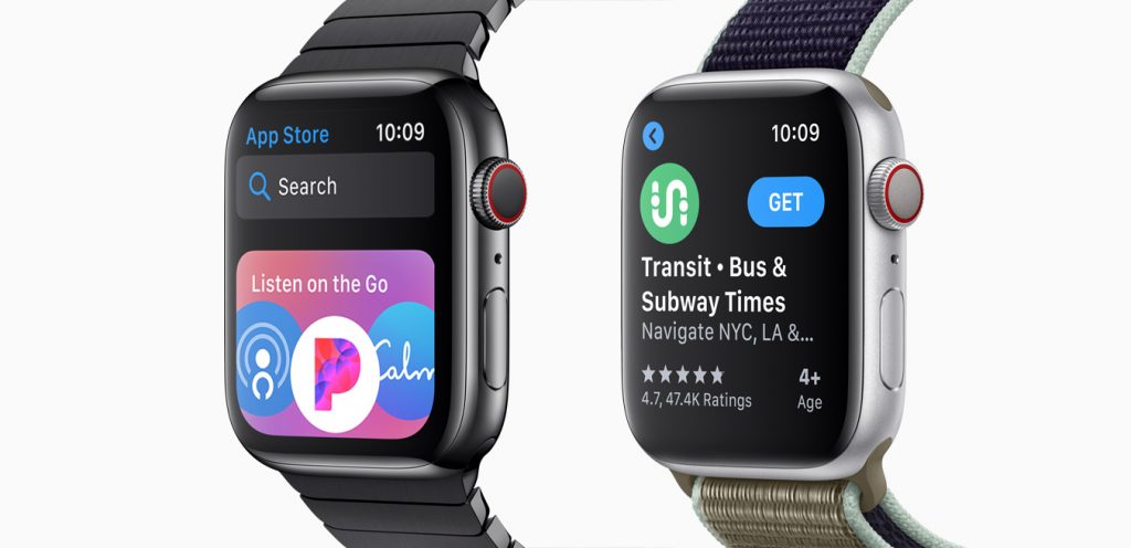 نمایی از اپل واچ روی WatchOS 6 نمایی از اپل واچ روی WatchOS 6