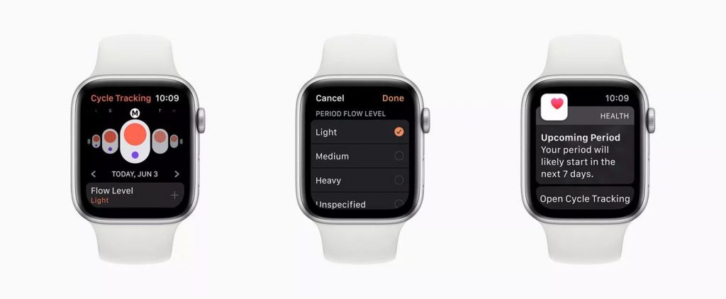 پیگیری دوره در WatchOS 6 پیگیری دوره در WatchOS 6