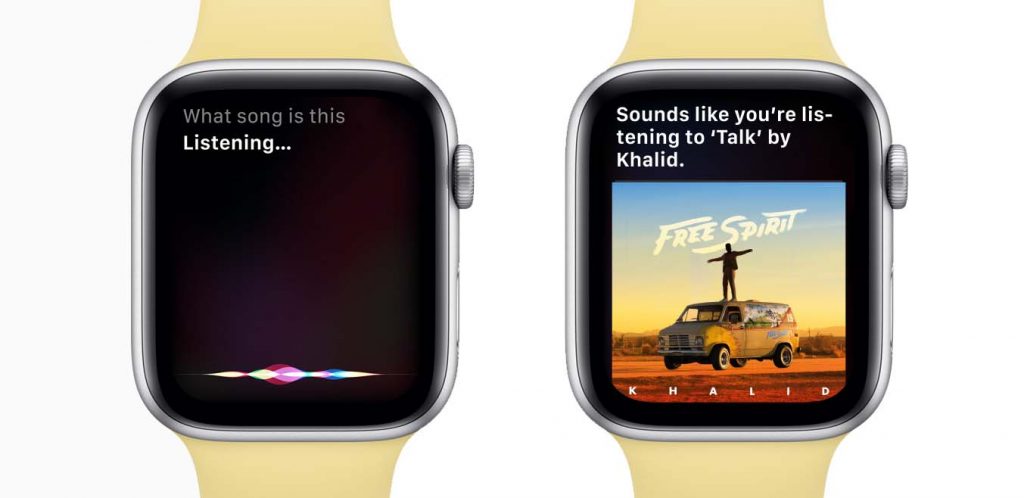 پیدا کردن آهنگ با سیری در WatchOS 6 پیدا کردن آهنگ با سیری در WatchOS 6
