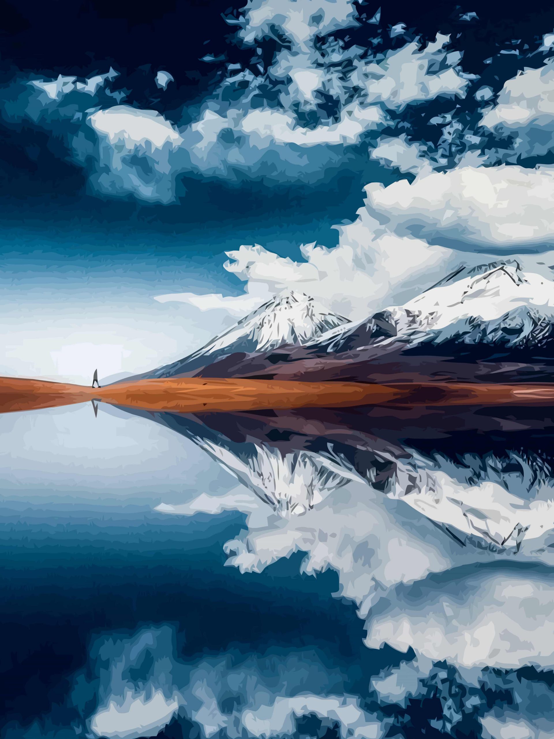 والپیپر وکتور طبیعت برای آیفون و مک ۴