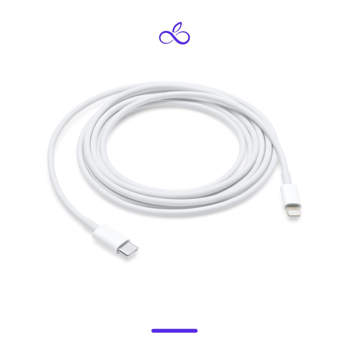 کابل شارژ USB-C به لایتنینگ اصل آیفون
