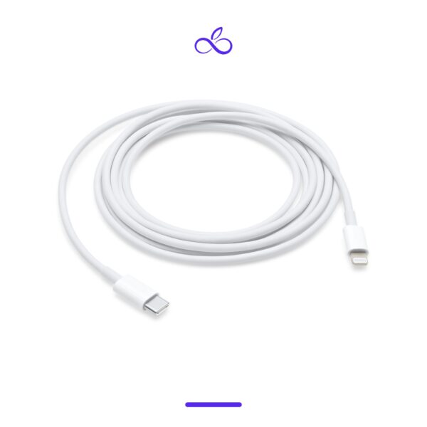 کابل شارژ USB-C به لایتنینگ اصل آیفون