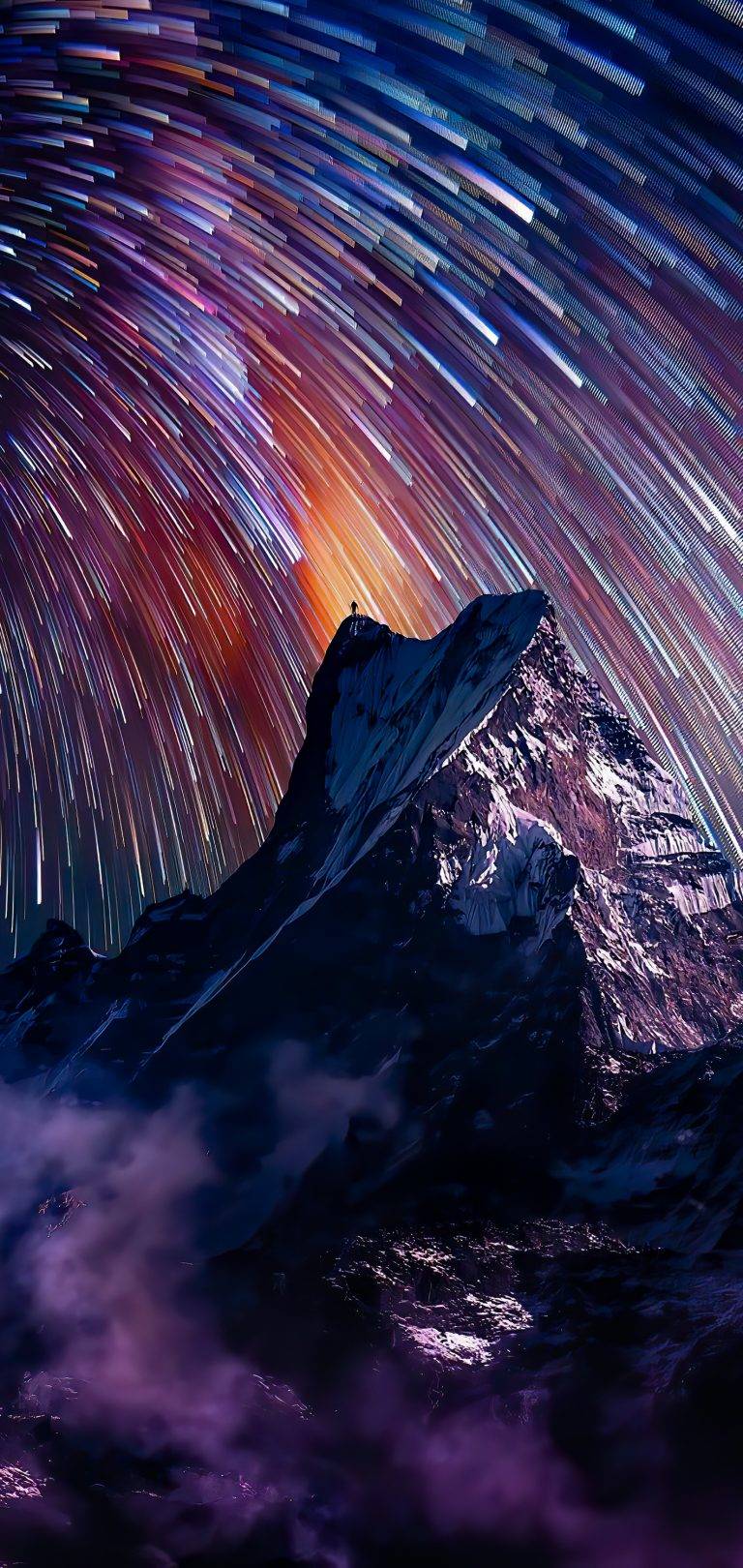 والپیپر های منظره آسمان شب برای آیفون ۱