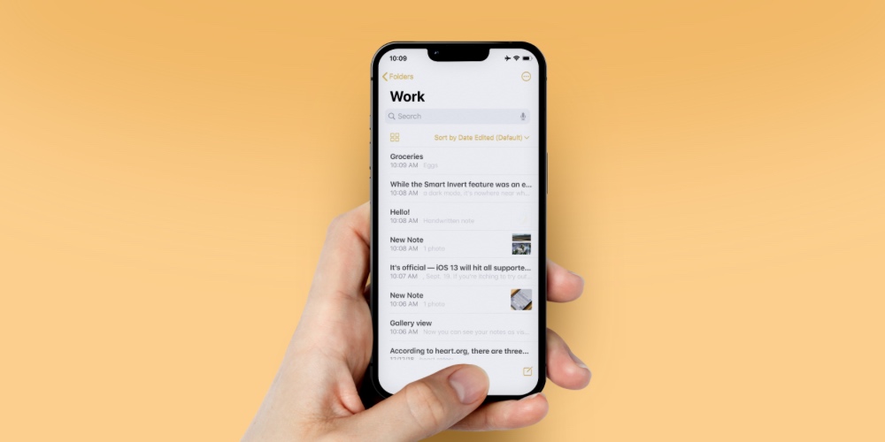 آموزش کار با برنامه نوت آیفون در iOS 14